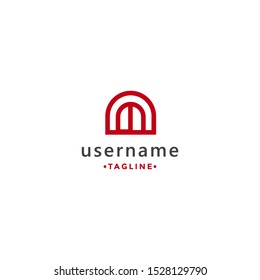 letter m mark monogram linier logo design template creative and suitable for business or finance
