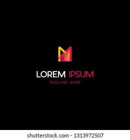 Letter M Media Modern Abstract Creative Business Technology Logo