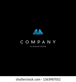 Letter M Media Technology Creative Design Logo