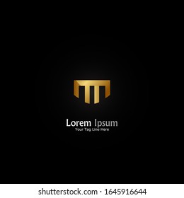 "letter M". Minimalist, simple,digital and modern logo design.