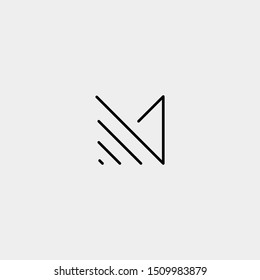 Letter M MM Monogram Logo Design Minimal