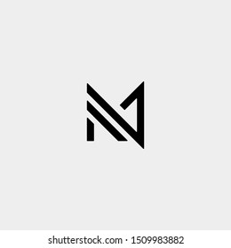 Letter M MM Monogram Logo Design Minimal