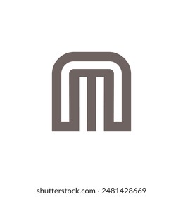 Letter M modern inspiration logo vector image