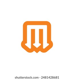 Letter M modern inspiration logo vector image