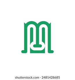Letter M modern inspiration logo vector image