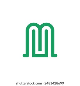 Letter M modern inspiration logo vector image