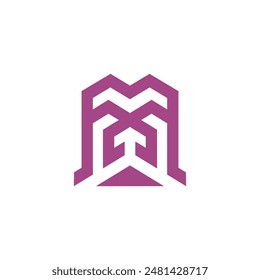 Letter M modern inspiration logo vector image