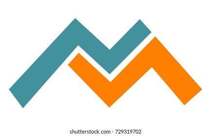 Letter M Modern Logo 