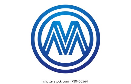 Letter M Modern Logo 