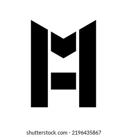 Letter m and a modern logo design template