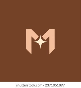 Letter M modern logo design template elements