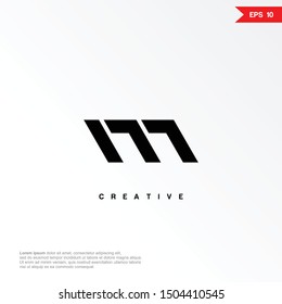 Letter M modern sport logo icon design template elements