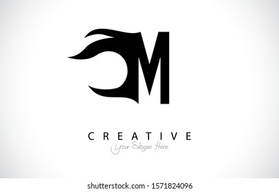 Letter M Modern Trendy Design Logo Concept. Creative Icon Logo in monogram style Vector Illustration.