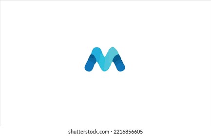 Letra m imagen vectorial moderna