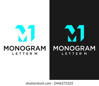 Letter M monogram business company logo design.