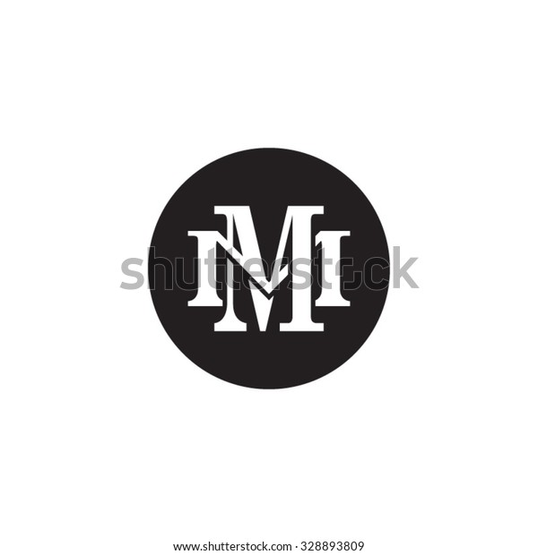 Letter M M Monogram Circle Logo Stock Vector (Royalty Free) 328893809