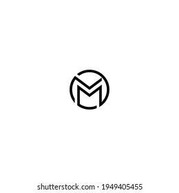 m logo última plantilla vectorial