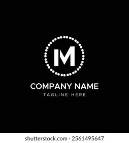 Letter M monogram and icon logo design 