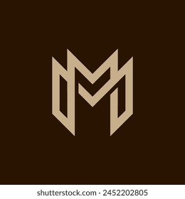 letter M monogram logo, letter M logo