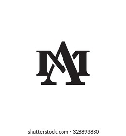 letter M and A monogram logo