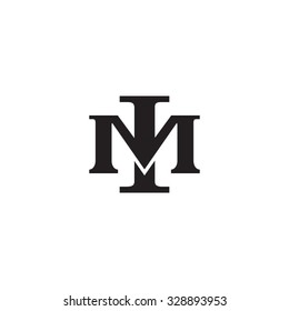 letter M and I monogram logo