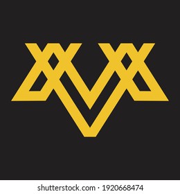 Diseño de logotipo de monograma de la letra M
