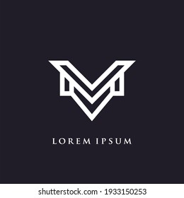 Letter M Monogram Logo Design