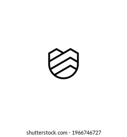 Letter M monogram logo design vector