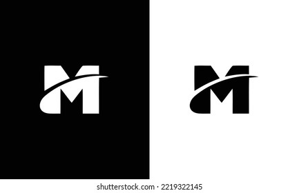 Letter M Monogram Logo Design Minimal
