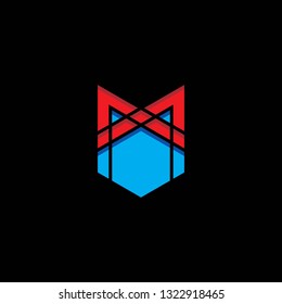 Letter M Monoline Concept Logo