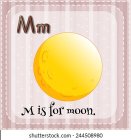 A letter M for moon