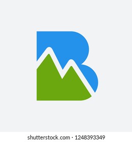 Letra M montaña