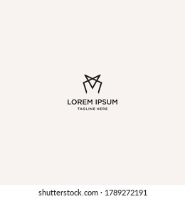 Letter M Mountain Abstract logo template design in Vector illustration 