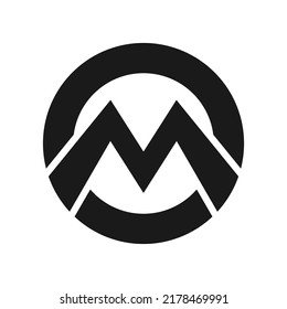 Letter M Mountain Logo Design