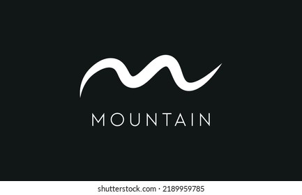 Letter M Mountain Logo Design