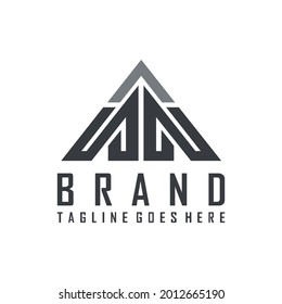 letra M logotipo icono vector concepto plano diseño gráfico