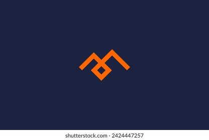 letter m with mountain logo icon design vector design template inspiration