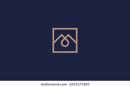 letter m with mountain logo icon design vector design template inspiration