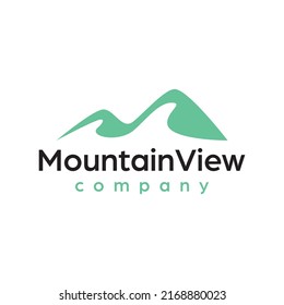 Letter M Mountain Logo Vector