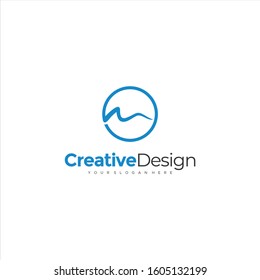 Letter M mountains Logo M letter vector logo design template. Business logo. Minimalistic brand identity