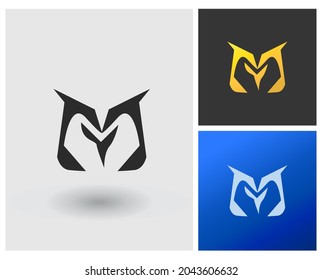 Letra M MY logo vector monograma inicial diseño moderno
