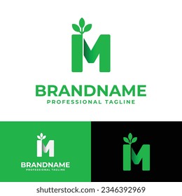 Letter M Nature Logo, suitable for any business related to Nature with M initial.
