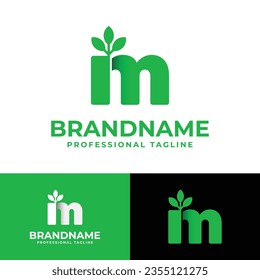 Letter M Nature Logo, suitable for any business related to Nature with M initial.