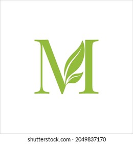 Letter M nature Logo Vector for your company, business or community