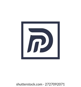 letra M O D logotipo plano vetor design