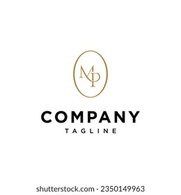 Letter M P elegant vector logo icon template.eps
