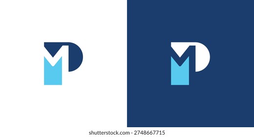 Letter M P Logo Design for Modern and Professional Branding