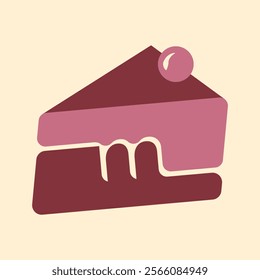 Letter M Pastry Design For Logo Or illustration