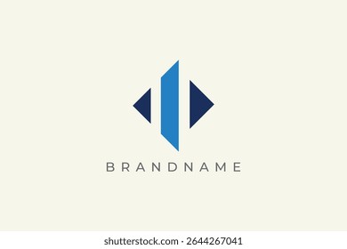 Letter M play button logo design vector template.