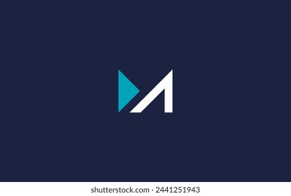 letter m with play logo icon design vector design template inspiration